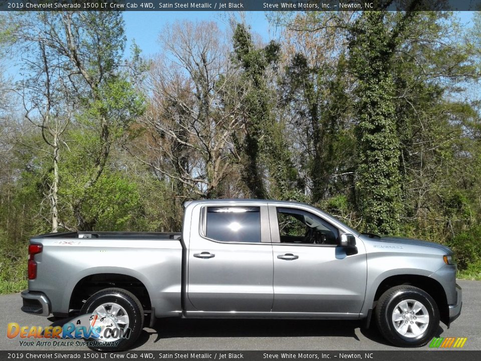 Satin Steel Metallic 2019 Chevrolet Silverado 1500 LT Crew Cab 4WD Photo #7