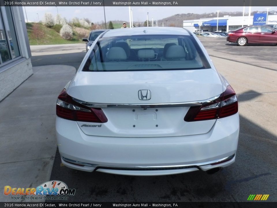 2016 Honda Accord EX Sedan White Orchid Pearl / Ivory Photo #7