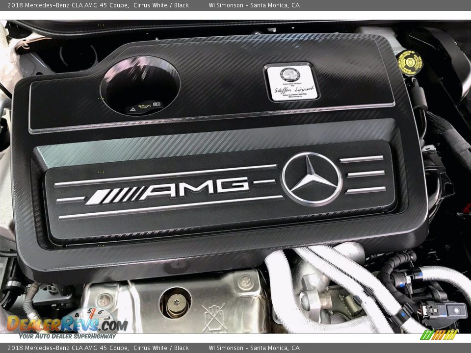 2018 Mercedes-Benz CLA AMG 45 Coupe Cirrus White / Black Photo #32