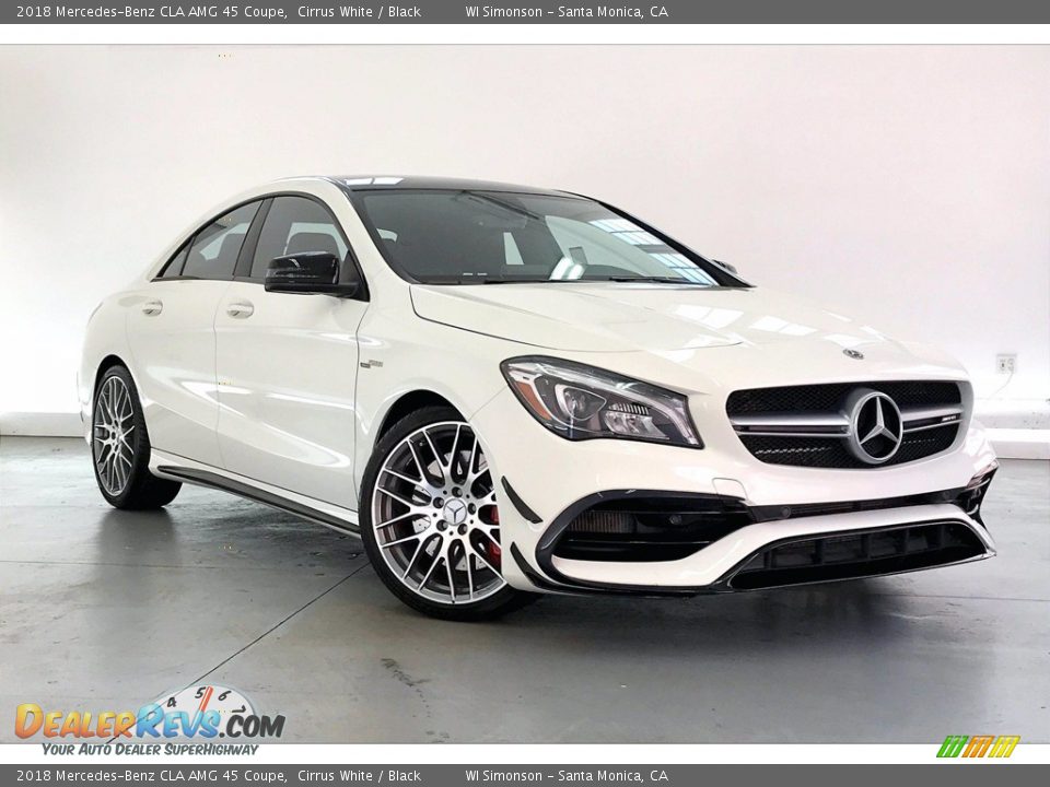 2018 Mercedes-Benz CLA AMG 45 Coupe Cirrus White / Black Photo #34