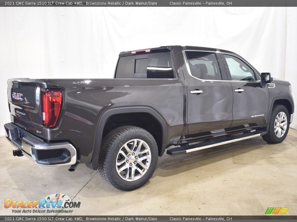 2021 GMC Sierra 1500 SLT Crew Cab 4WD Brownstone Metallic / Dark Walnut/Slate Photo #2