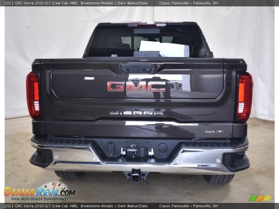 2021 GMC Sierra 1500 SLT Crew Cab 4WD Brownstone Metallic / Dark Walnut/Slate Photo #3