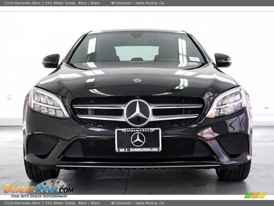 2019 Mercedes-Benz C 300 4Matic Sedan Black / Black Photo #2