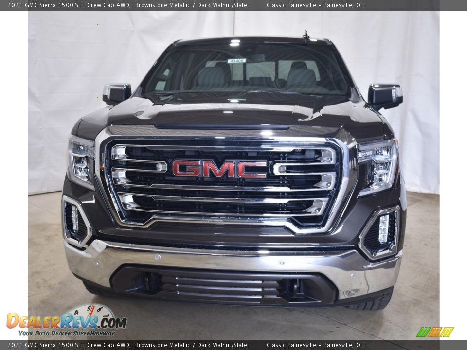 2021 GMC Sierra 1500 SLT Crew Cab 4WD Brownstone Metallic / Dark Walnut/Slate Photo #4