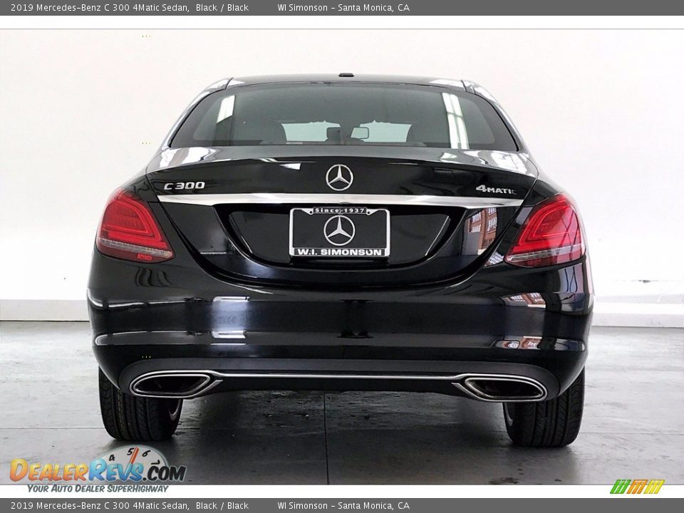 2019 Mercedes-Benz C 300 4Matic Sedan Black / Black Photo #3