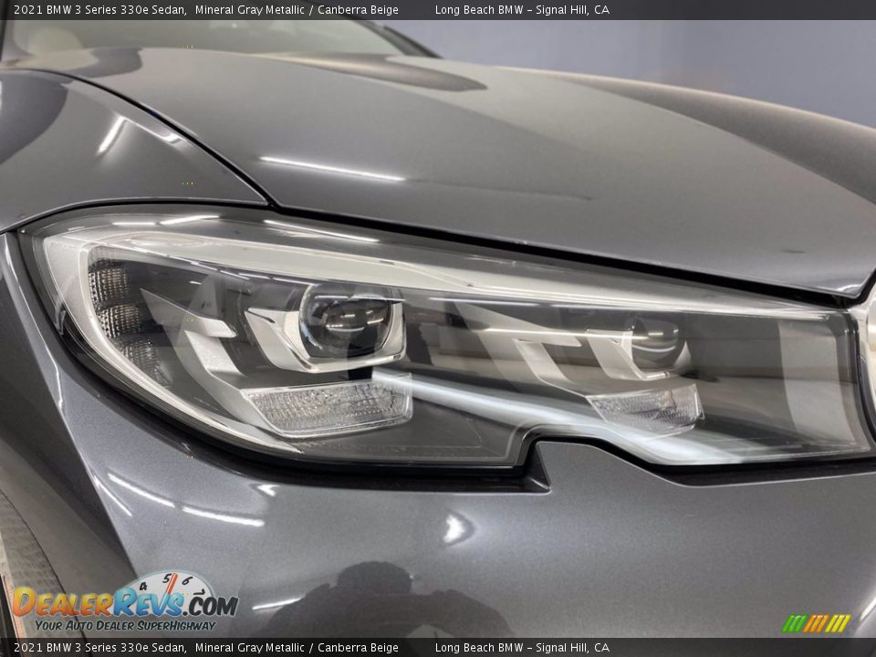2021 BMW 3 Series 330e Sedan Mineral Gray Metallic / Canberra Beige Photo #4