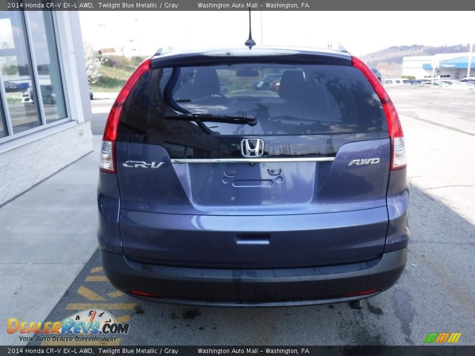 2014 Honda CR-V EX-L AWD Twilight Blue Metallic / Gray Photo #8