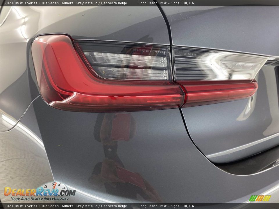 2021 BMW 3 Series 330e Sedan Mineral Gray Metallic / Canberra Beige Photo #6