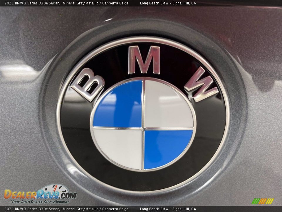 2021 BMW 3 Series 330e Sedan Mineral Gray Metallic / Canberra Beige Photo #7