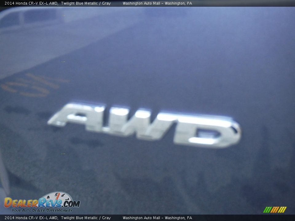2014 Honda CR-V EX-L AWD Twilight Blue Metallic / Gray Photo #10