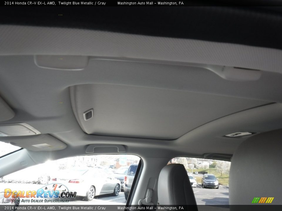 2014 Honda CR-V EX-L AWD Twilight Blue Metallic / Gray Photo #11
