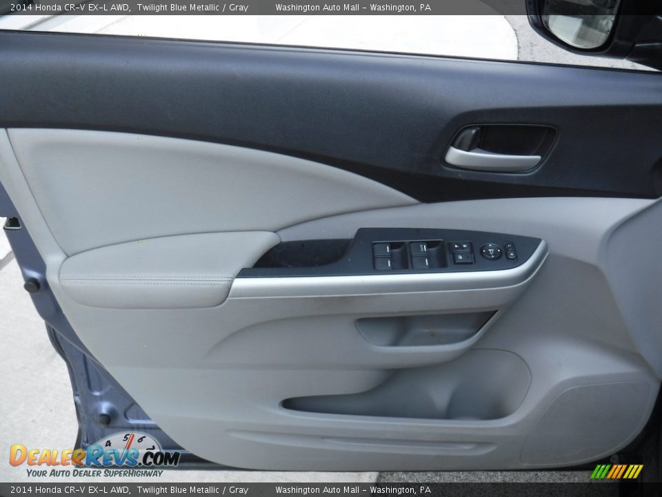 2014 Honda CR-V EX-L AWD Twilight Blue Metallic / Gray Photo #14