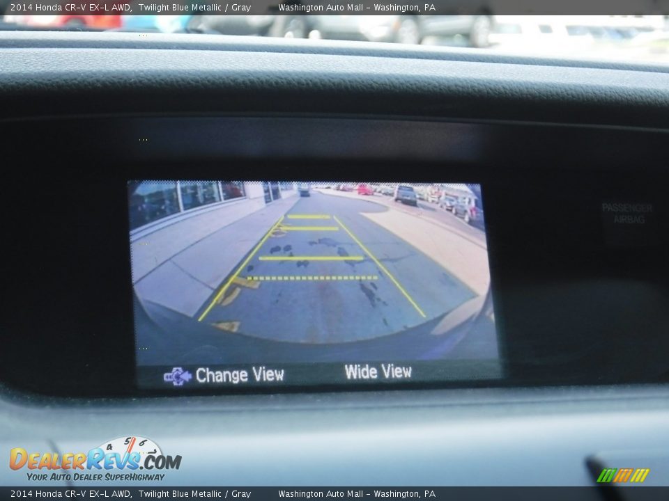 2014 Honda CR-V EX-L AWD Twilight Blue Metallic / Gray Photo #19