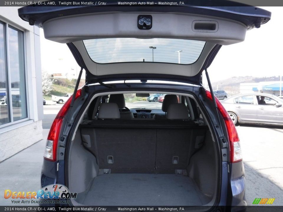 2014 Honda CR-V EX-L AWD Twilight Blue Metallic / Gray Photo #26