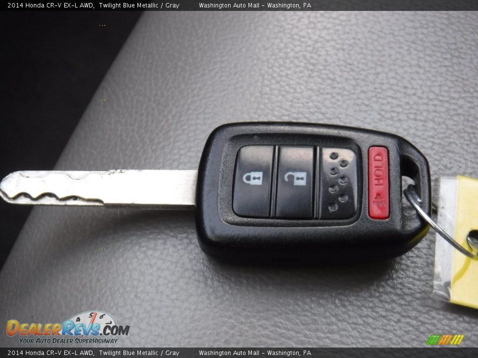 2014 Honda CR-V EX-L AWD Twilight Blue Metallic / Gray Photo #27