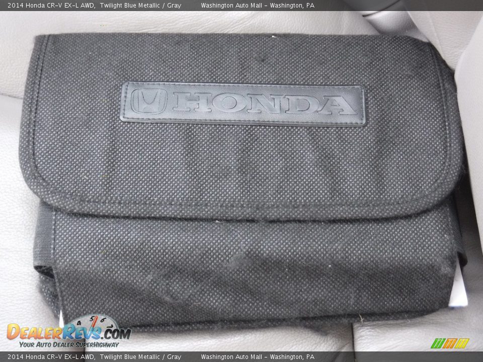 2014 Honda CR-V EX-L AWD Twilight Blue Metallic / Gray Photo #28