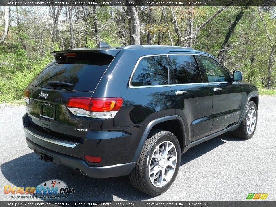 2021 Jeep Grand Cherokee Limited 4x4 Diamond Black Crystal Pearl / Black Photo #6