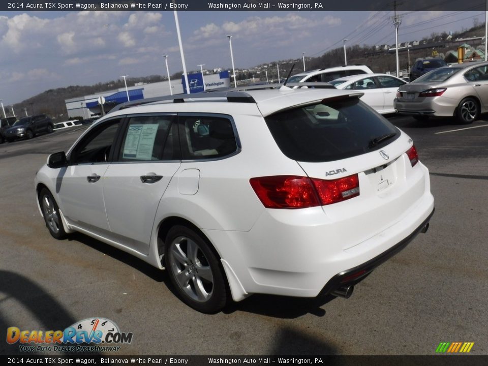 2014 Acura TSX Sport Wagon Bellanova White Pearl / Ebony Photo #7