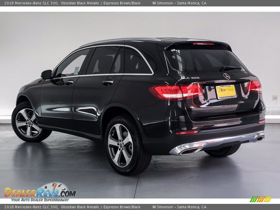 2018 Mercedes-Benz GLC 300 Obsidian Black Metallic / Espresso Brown/Black Photo #2