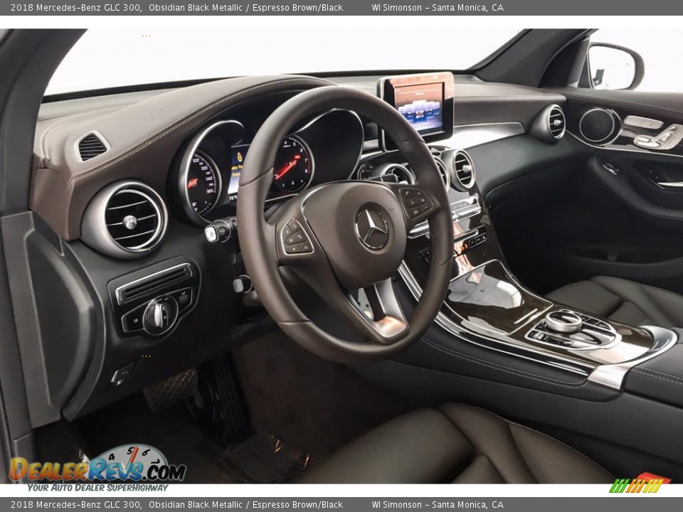 Espresso Brown/Black Interior - 2018 Mercedes-Benz GLC 300 Photo #4
