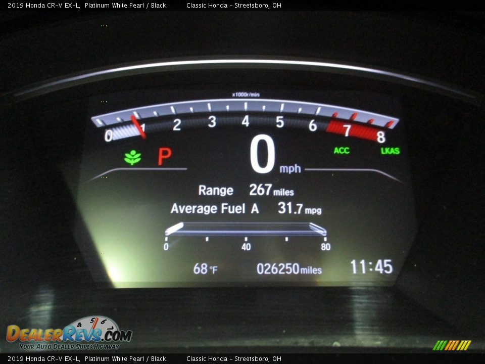 2019 Honda CR-V EX-L Platinum White Pearl / Black Photo #34