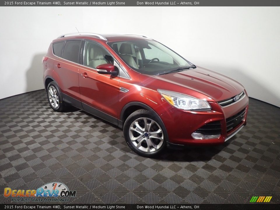 2015 Ford Escape Titanium 4WD Sunset Metallic / Medium Light Stone Photo #5