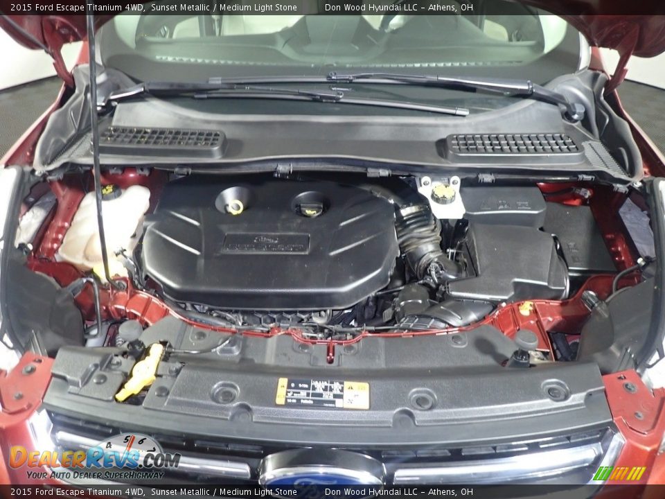 2015 Ford Escape Titanium 4WD Sunset Metallic / Medium Light Stone Photo #9