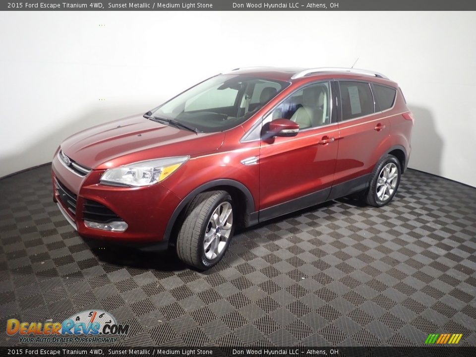 2015 Ford Escape Titanium 4WD Sunset Metallic / Medium Light Stone Photo #11