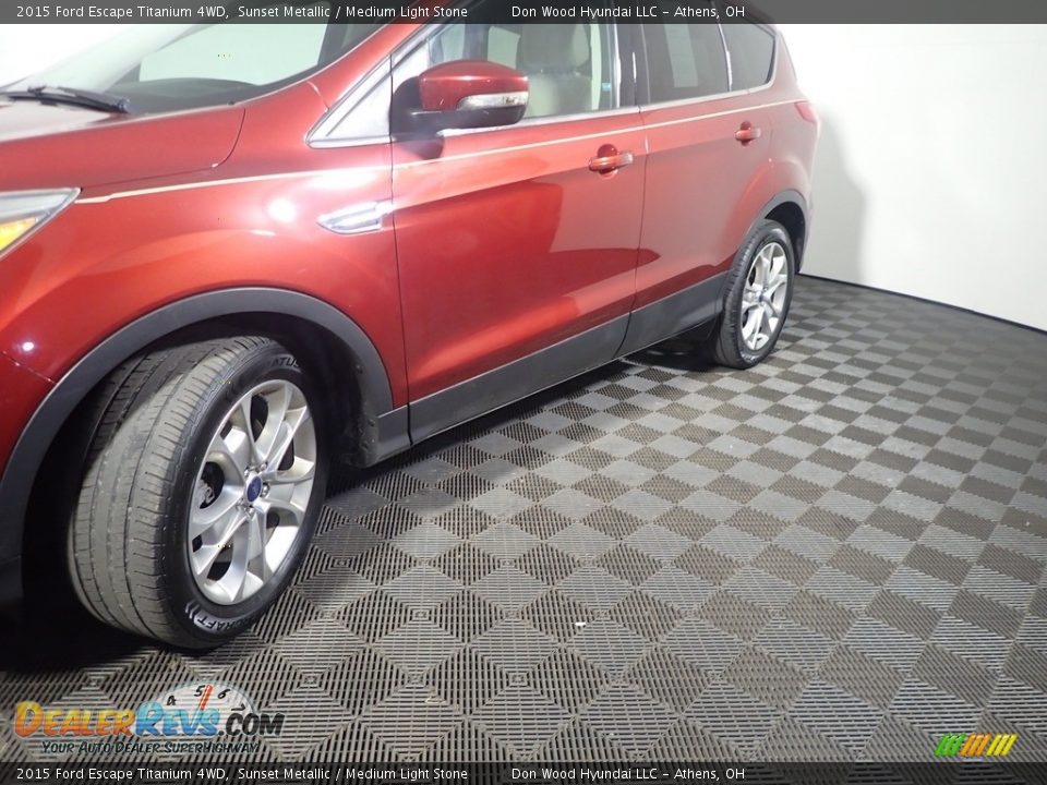 2015 Ford Escape Titanium 4WD Sunset Metallic / Medium Light Stone Photo #12
