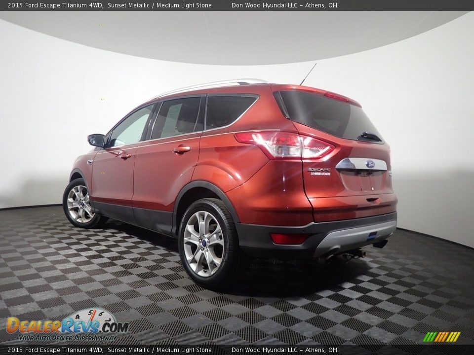 2015 Ford Escape Titanium 4WD Sunset Metallic / Medium Light Stone Photo #13
