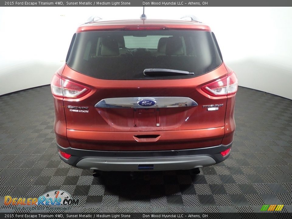 2015 Ford Escape Titanium 4WD Sunset Metallic / Medium Light Stone Photo #15