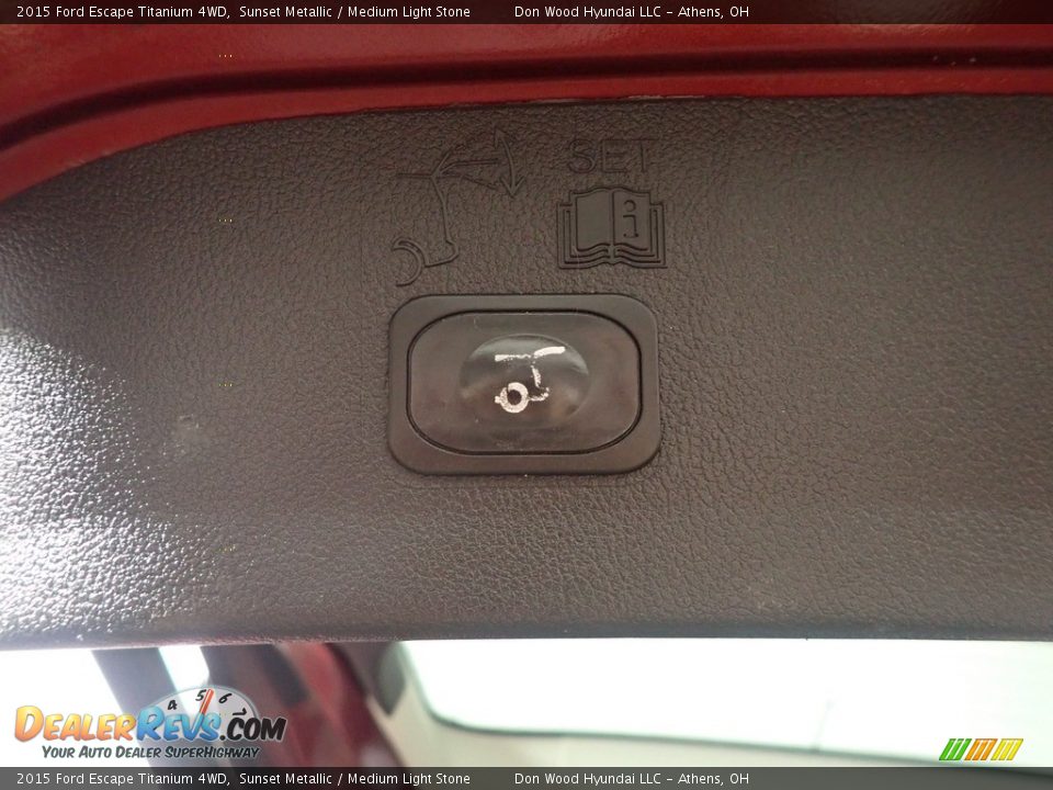 2015 Ford Escape Titanium 4WD Sunset Metallic / Medium Light Stone Photo #17