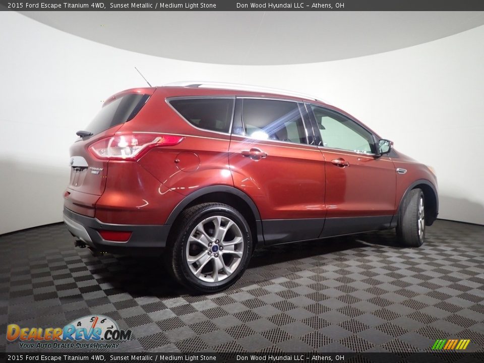 2015 Ford Escape Titanium 4WD Sunset Metallic / Medium Light Stone Photo #19