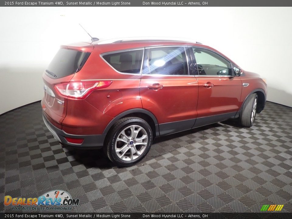 2015 Ford Escape Titanium 4WD Sunset Metallic / Medium Light Stone Photo #20