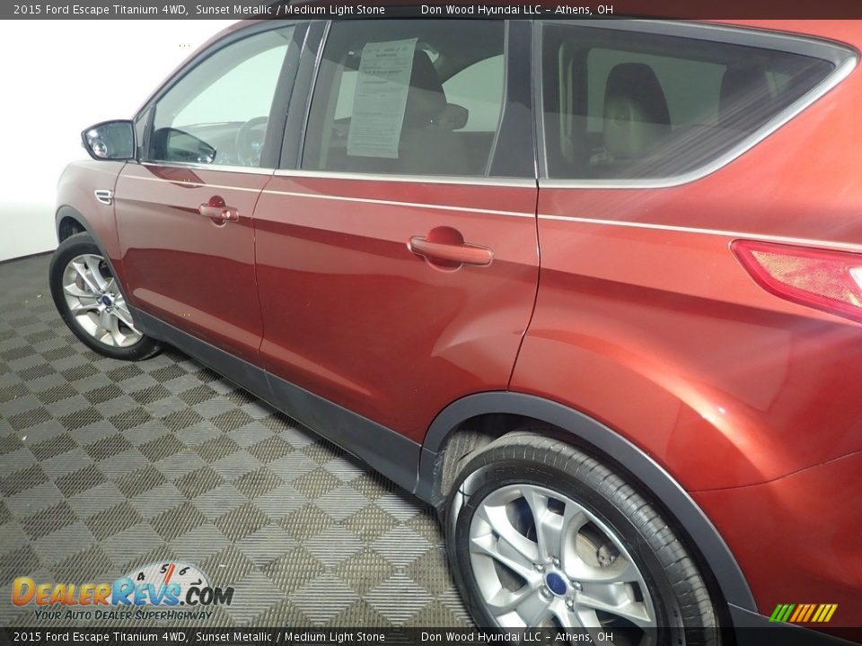 2015 Ford Escape Titanium 4WD Sunset Metallic / Medium Light Stone Photo #21