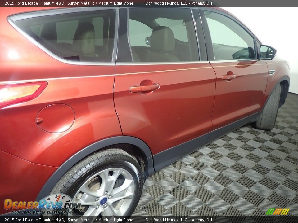 2015 Ford Escape Titanium 4WD Sunset Metallic / Medium Light Stone Photo #22