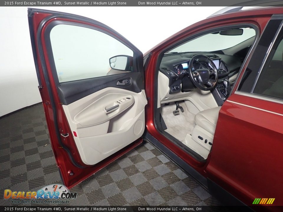 2015 Ford Escape Titanium 4WD Sunset Metallic / Medium Light Stone Photo #24