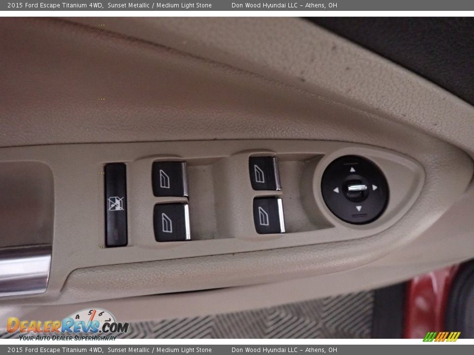 2015 Ford Escape Titanium 4WD Sunset Metallic / Medium Light Stone Photo #25