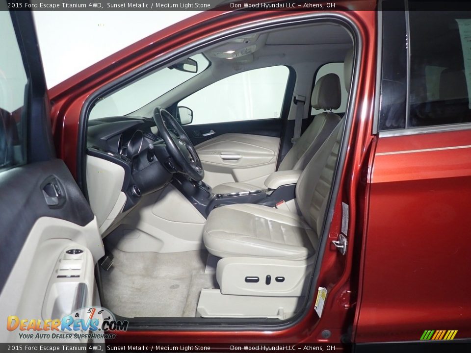 2015 Ford Escape Titanium 4WD Sunset Metallic / Medium Light Stone Photo #27