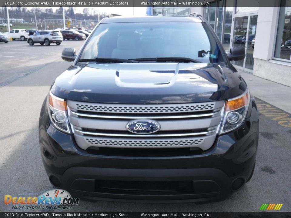 2013 Ford Explorer 4WD Tuxedo Black Metallic / Medium Light Stone Photo #4