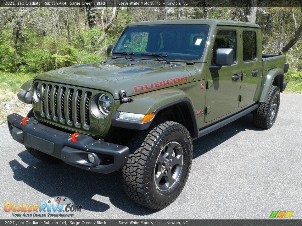 2021 Jeep Gladiator Rubicon 4x4 Sarge Green / Black Photo #2