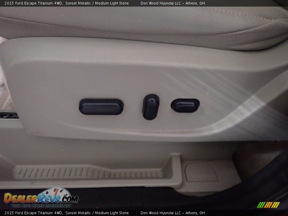 2015 Ford Escape Titanium 4WD Sunset Metallic / Medium Light Stone Photo #28