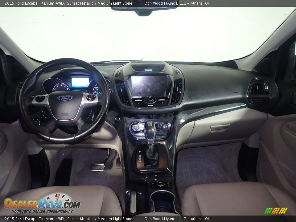 2015 Ford Escape Titanium 4WD Sunset Metallic / Medium Light Stone Photo #29