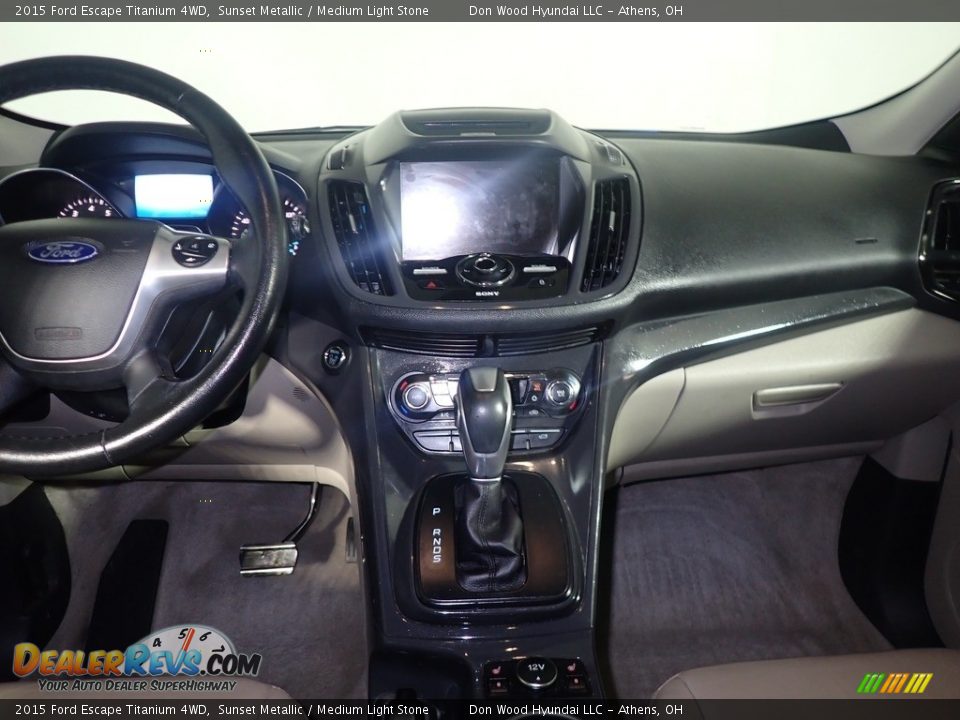 2015 Ford Escape Titanium 4WD Sunset Metallic / Medium Light Stone Photo #30