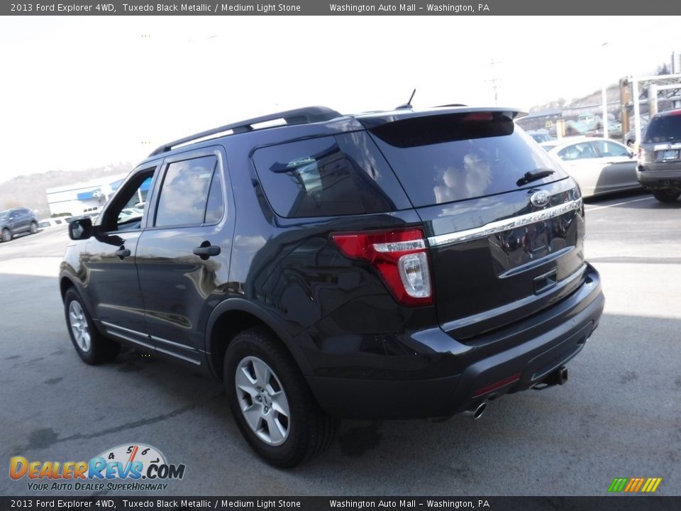 2013 Ford Explorer 4WD Tuxedo Black Metallic / Medium Light Stone Photo #7