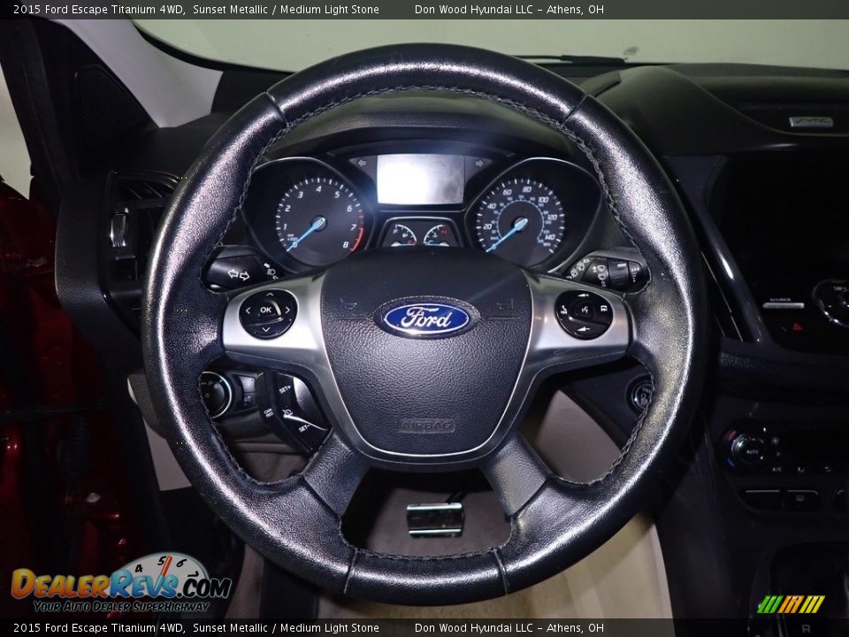 2015 Ford Escape Titanium 4WD Sunset Metallic / Medium Light Stone Photo #32