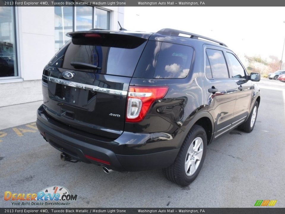 2013 Ford Explorer 4WD Tuxedo Black Metallic / Medium Light Stone Photo #9