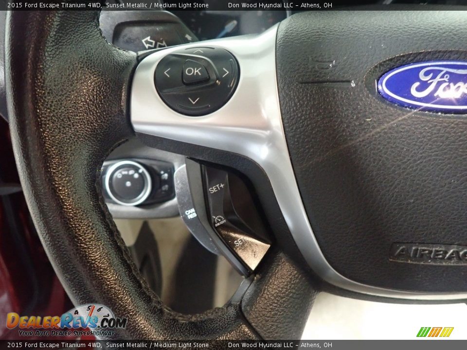 2015 Ford Escape Titanium 4WD Sunset Metallic / Medium Light Stone Photo #34