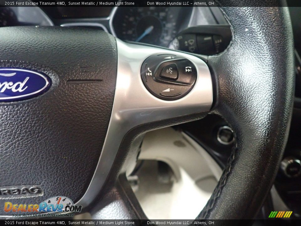 2015 Ford Escape Titanium 4WD Sunset Metallic / Medium Light Stone Photo #35