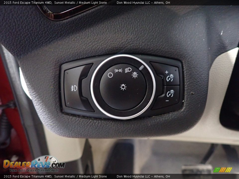 2015 Ford Escape Titanium 4WD Sunset Metallic / Medium Light Stone Photo #36